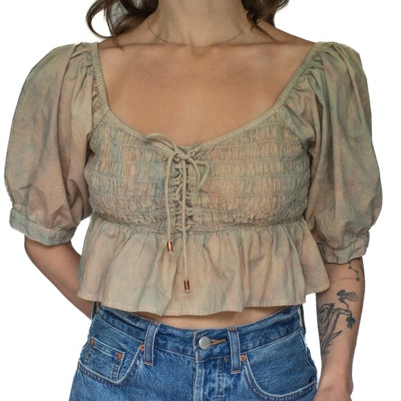 Free People • Small • Blouse • Pink w/ Blue - Picture 5 of 13